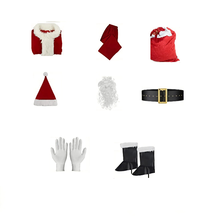 Costume Père Noël velours