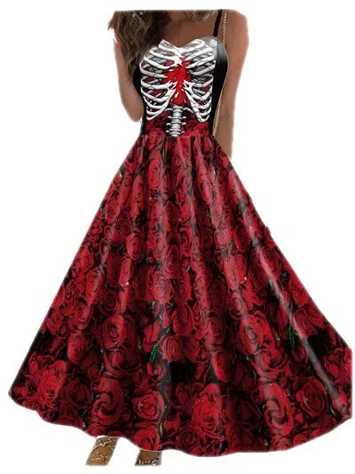 Robe squelette noire Halloween