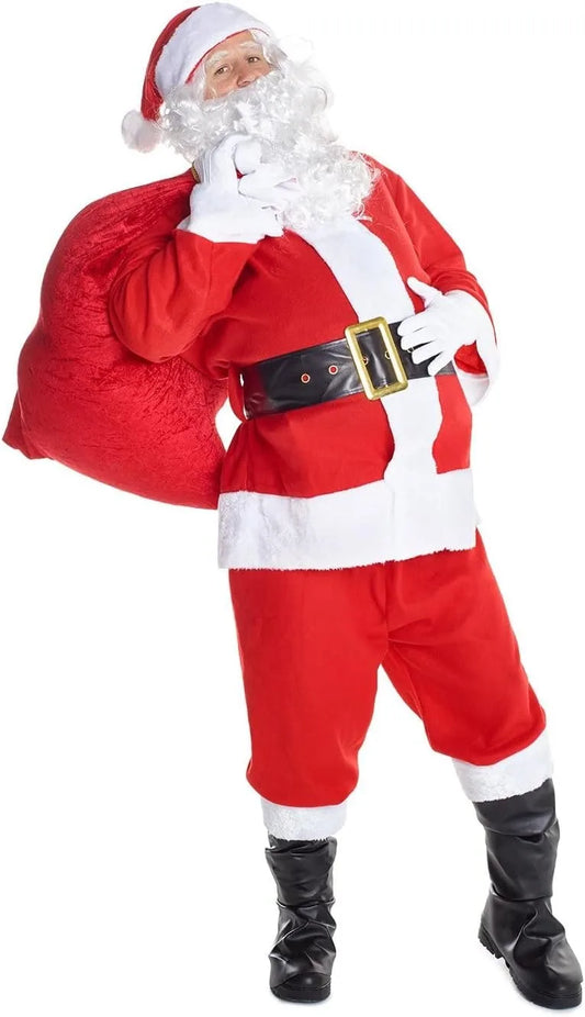 Costume Père Noël velours