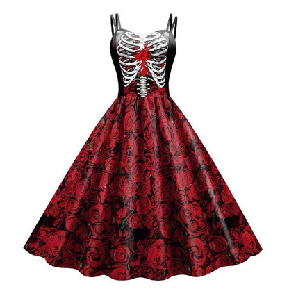 Robe squelette noire Halloween